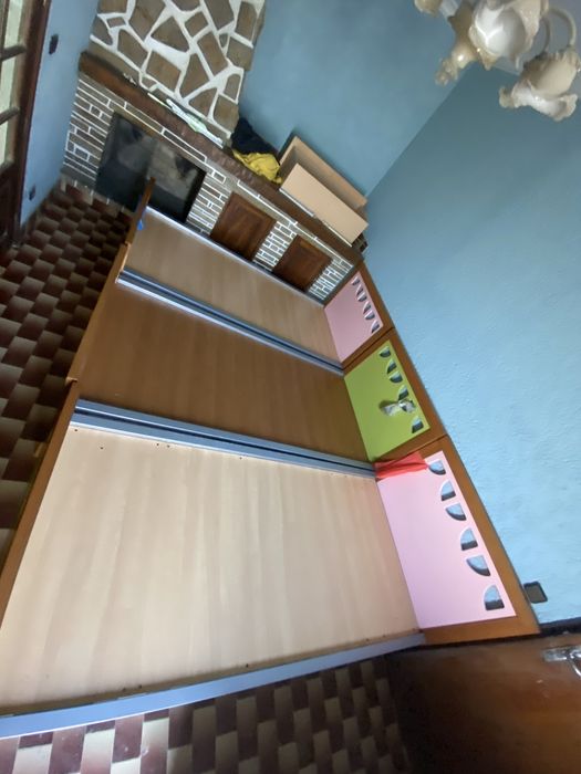 Conjunto Quarto Juvenil (3camas + 3colchões + cómoda + mesa cabeceira)