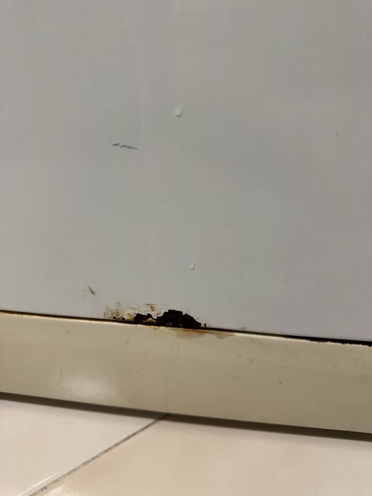 Máquina da roupa em funcionamento