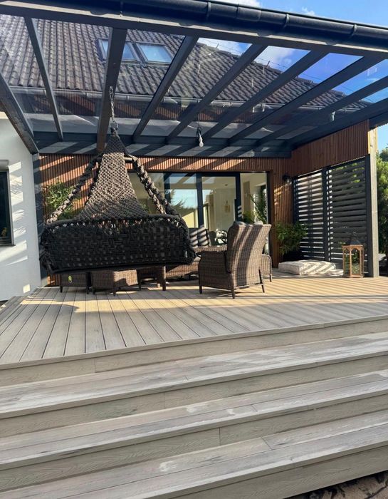 Tarasy Pergole Elewacje Dreniane