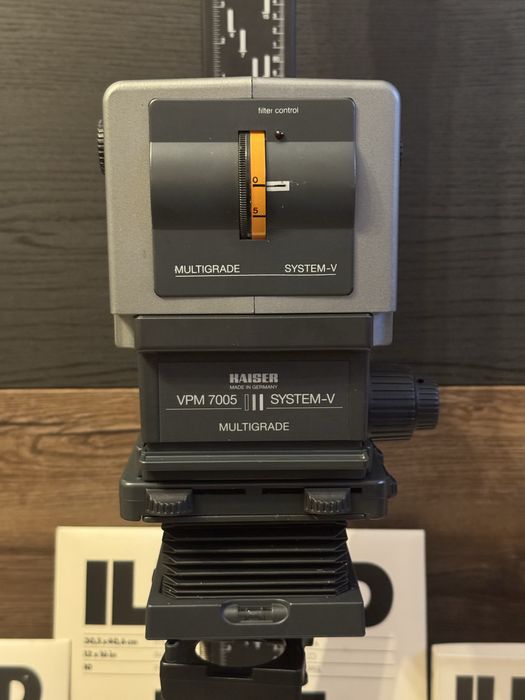 Powiększalnik Kaiser Multigrade VPM 7005 el-nikkor 50 2.8 ILFORD