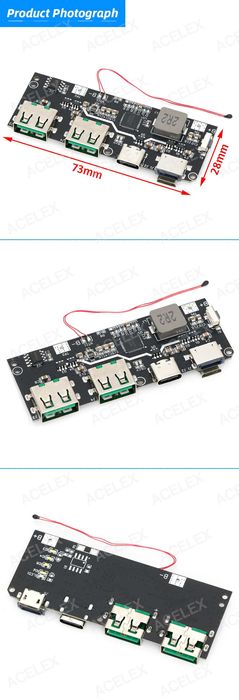 Плата модуль для повербанка 22.5w PowerBank QC3 QC4+ швидка зарядка