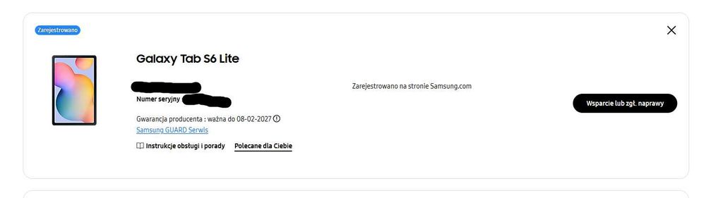 SAMSUNG Galaxy Tab S6 Lite 10.4"/Gwarancj/Jak nowy