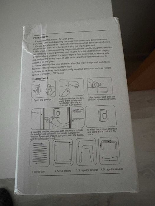 Limpa vidros magnético