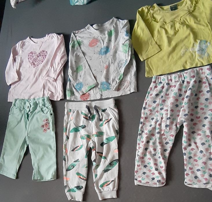 Zestawy ubrań dziewczęcych 86 cm