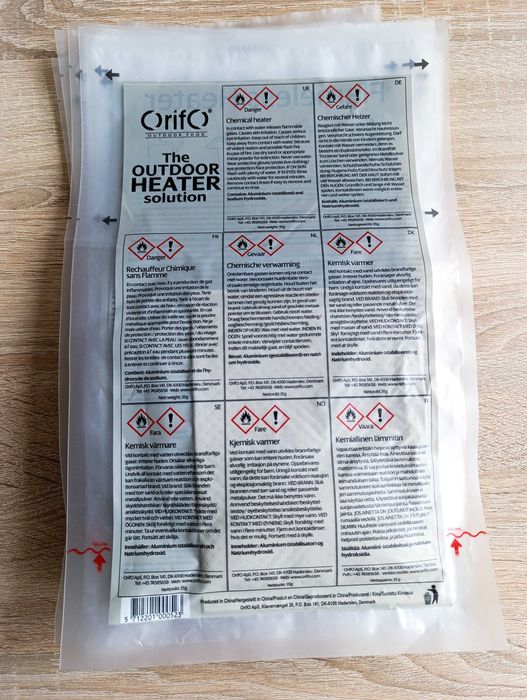 Podgrzewacze chemiczne do racji żywnościowych