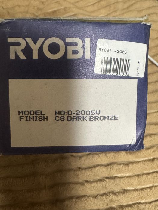 Доводчик дверной RYOBI D-2005v dark bronze