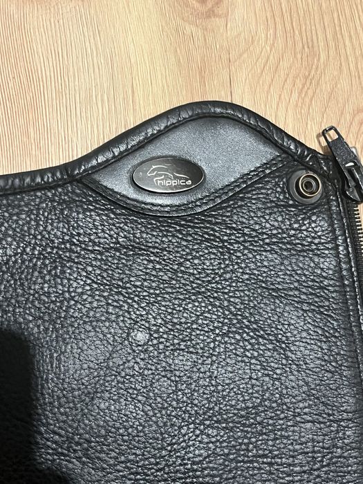 czarne czapsy / sztylpy hippica perfect fit