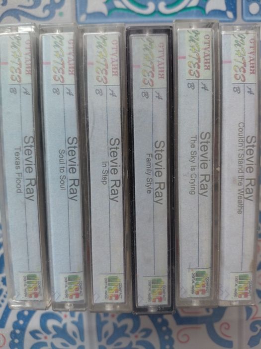 Аудіо касети с записами Stevie Ray