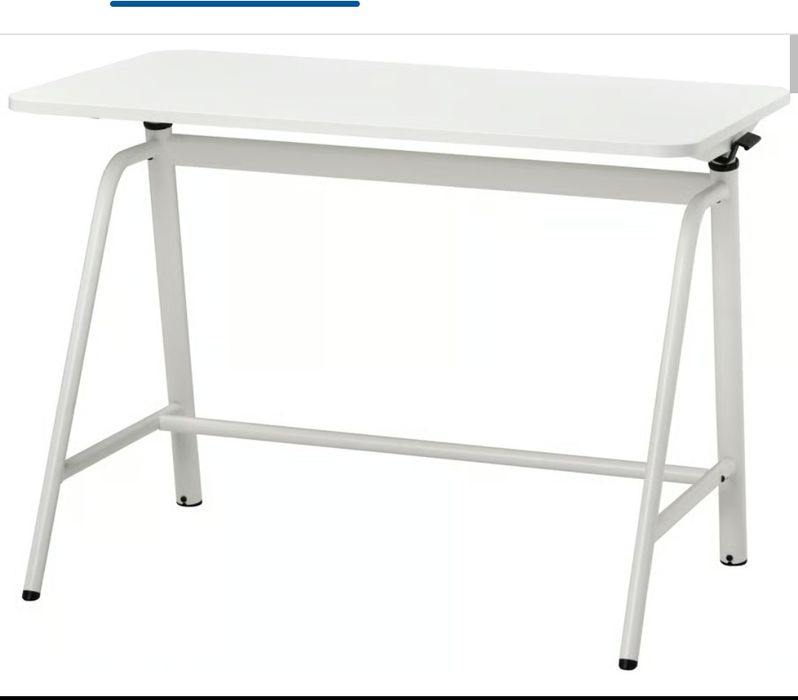 Biurko IKEA GLADHÖJDEN białe – do pracy na siedząco i stojąco