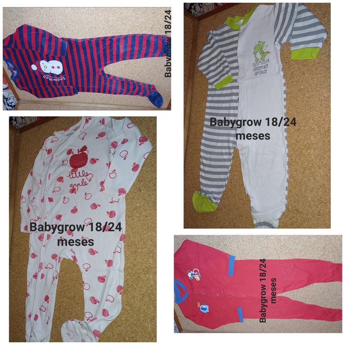 Conjunto de babygrow 18/24 meses, bebé, bom estado, pijamas