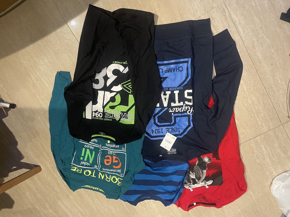 Koszulki chłopięce 6 sztuk rozmiar 158