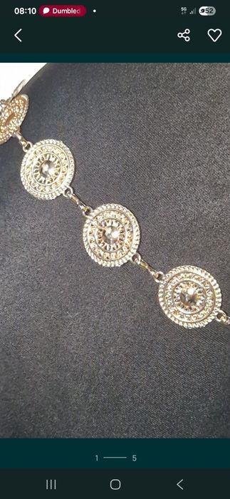 Złoty pasek kółka, dodatek do sukienki, spodni, regulowany