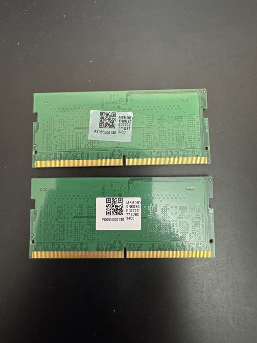 2 плашки ddr5, 8gb, 4800mhz, hynix = 16gb