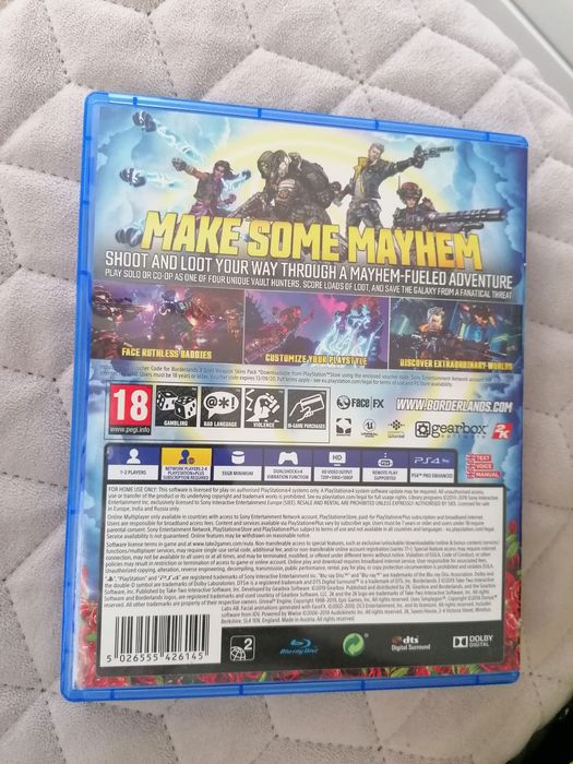 Gra PS4 Borderlands 3,stan idealny