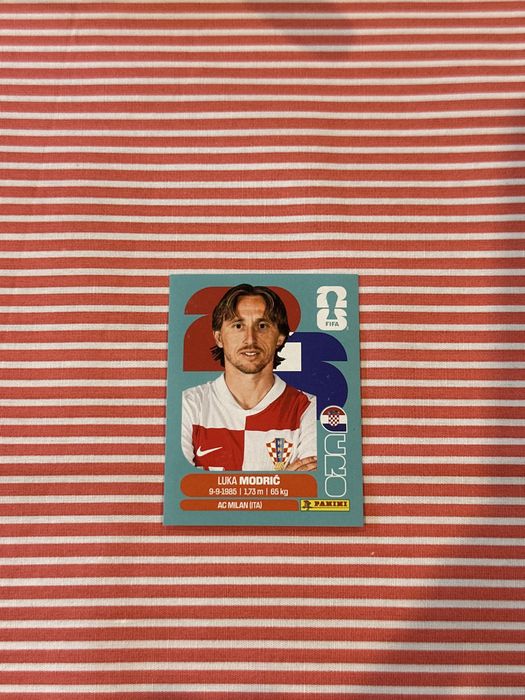 Cromo luka modric panini mundial