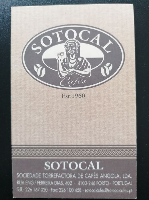 Conjunto de 4 calendários de bolso dos Cafés Sotocal