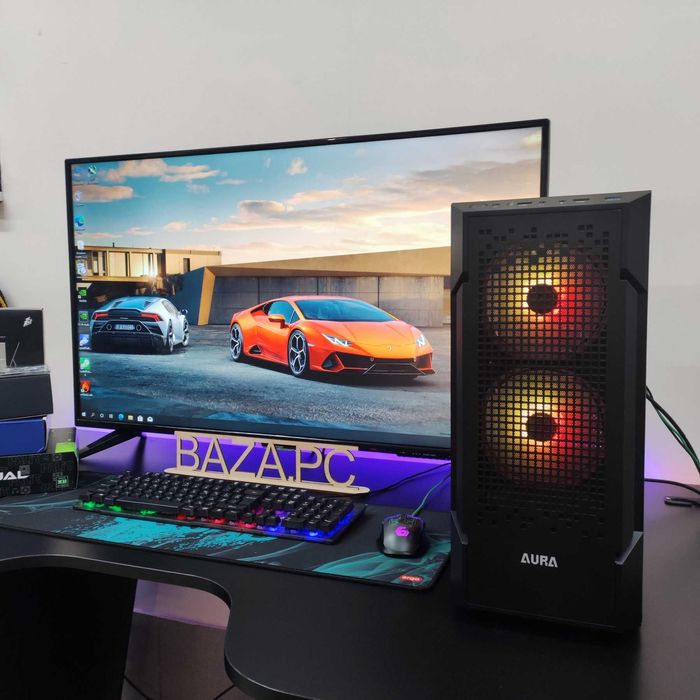 Компютер Новый Ryzen 5 5500, 16GB DDR4, ASUS RTX 4060, SSD 512GB NVMe