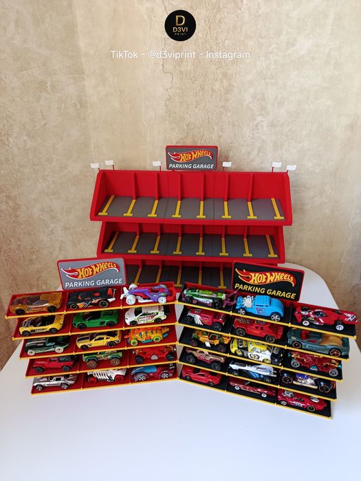 -10% ‼️Стенд-гараж для машинок 1:64 Hot Wheels, Matchbox та інших