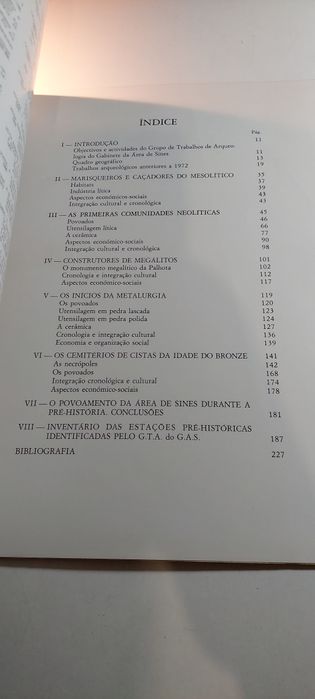 Pré-História da Área de Sines, Trabalhos Arqueológicos (1981)