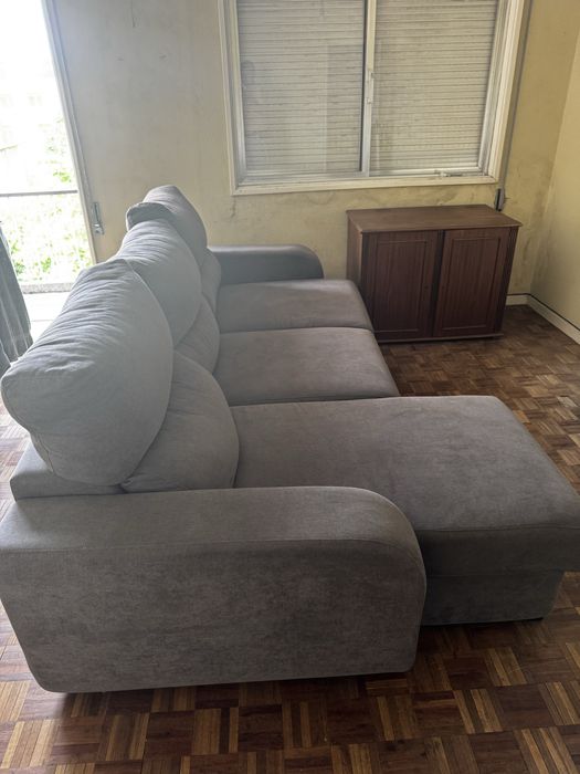 Sofa 3 lugares cinza