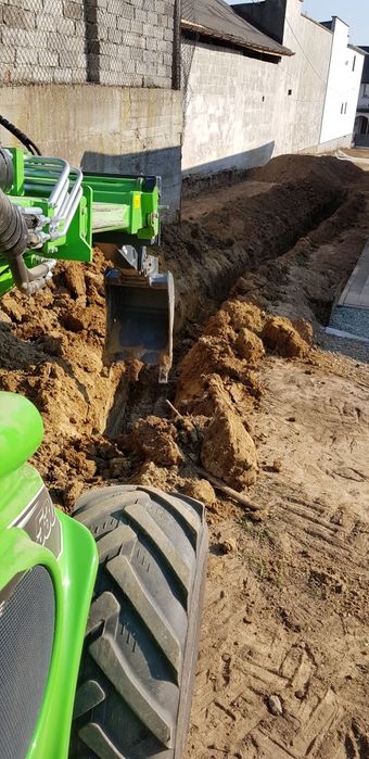 Usługi minikoparką, miniładowarką AVANT, odwierty