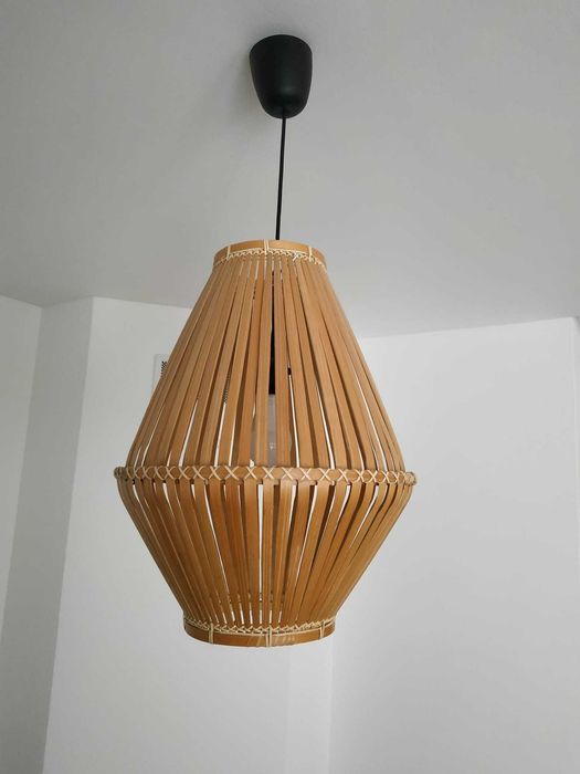 Candeeiros suspensos JASSA IKEA rústicos de bambu e feitos à mão