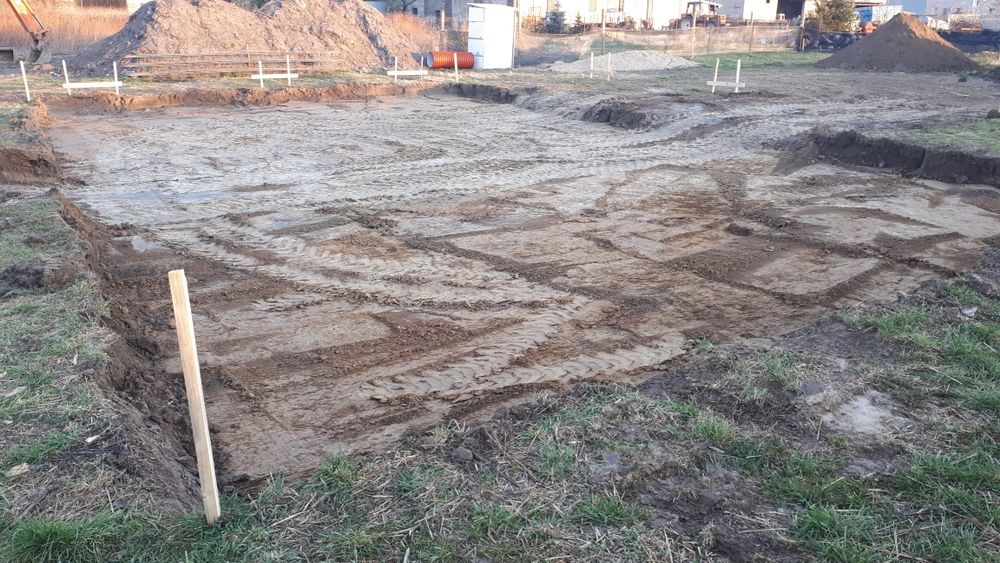 Usługi koparko-ładowarką zageszczarka 400kg,glebogryzarka seperacyjna
