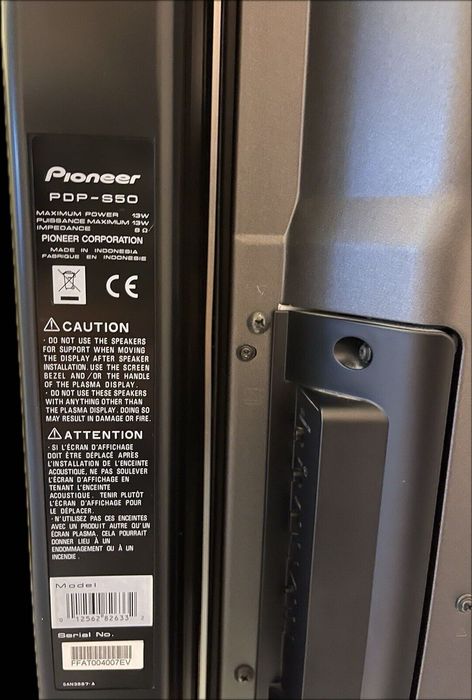 Плазмовий телевізор Pioneer PDP-507XD, 50'' дюймів + колонки + пульт