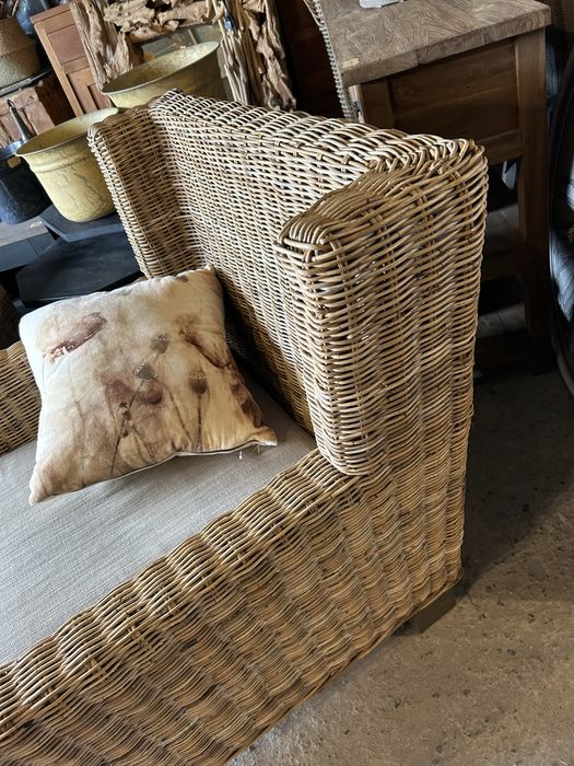 Fotel ogrodowy rattan XXL loberon farmhouse jak riviera