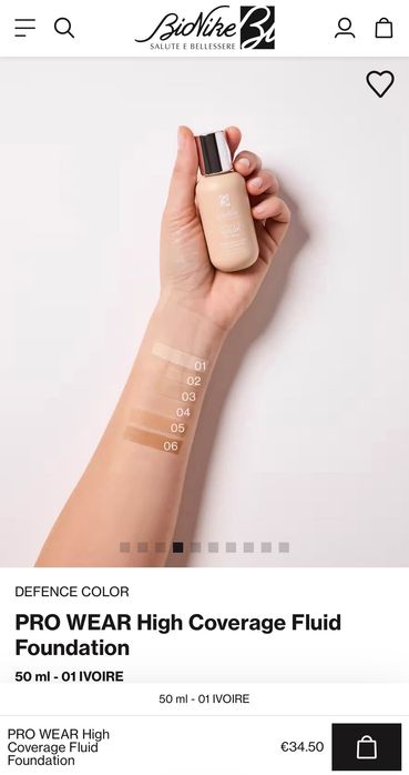 BioNike Defence Color Pro Wear (тональна основа)