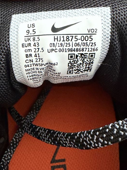 Оригінал 100%  Nike Metcon 10 Black/Orange HJ1875-005 /від 27см-31см/