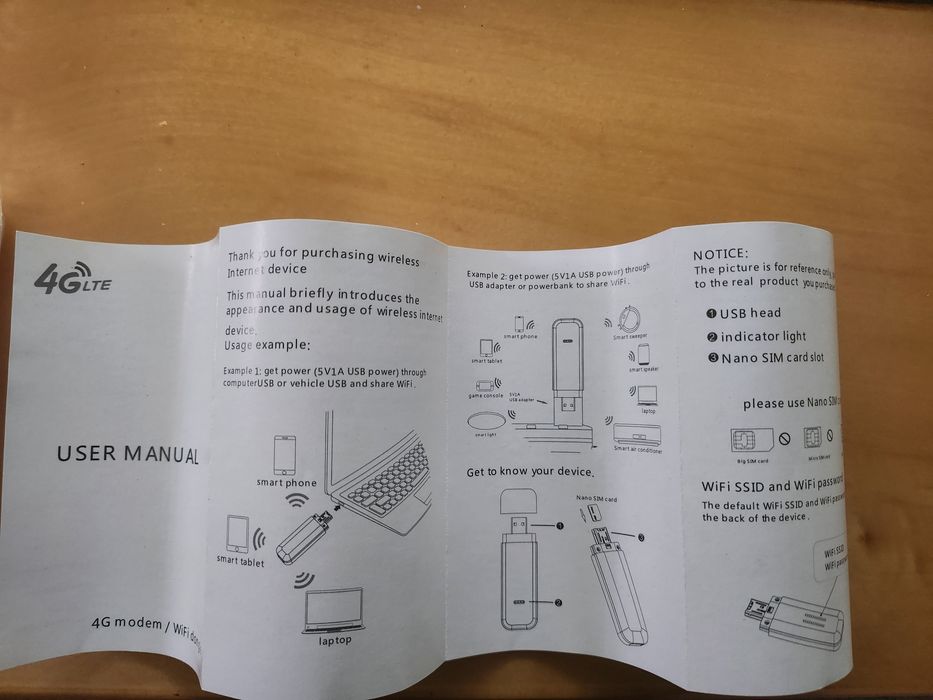 modem USB 4G LTE  Wi-Fi.
