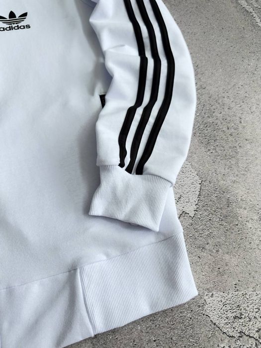 Кофта на змійці / Олімпійка Adidas. Преміум якість. Зіпка Адідас біла