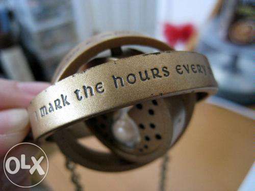Harry Potter colar vira-tempo time turner + autocolantes NOVO