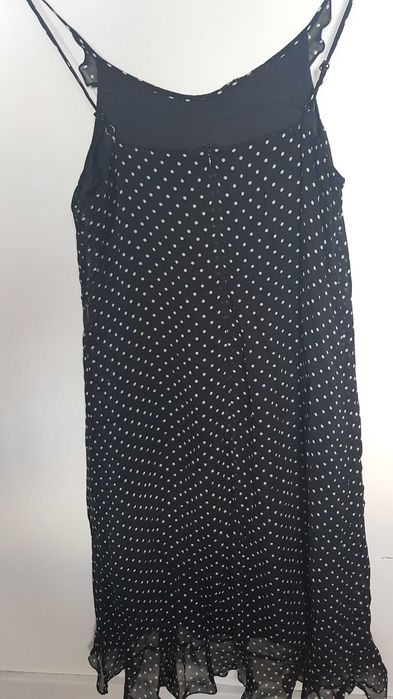 Armani junior sukienka zwiewna w groszki 40 L
