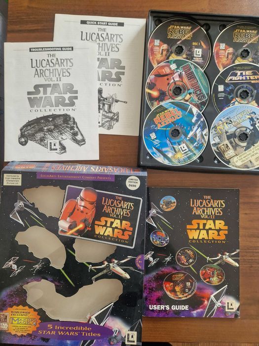 LucasArts Archives vol II PC CD BIG BOX star wars
