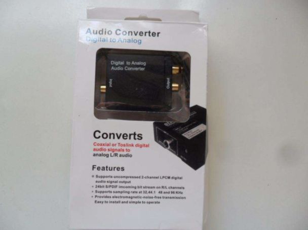 Digital Audio Converter: Optical Fiber / Coaxial to RCA or 3.5mm Jack – NEW64297816984066123