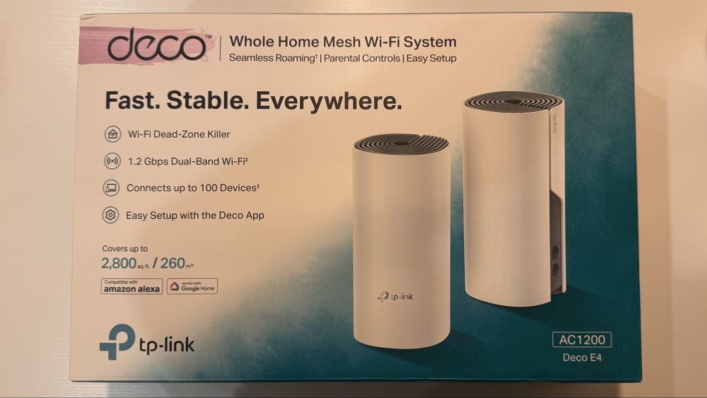 Sistema Wi-Fi Mesh TP-LINK Deco E4