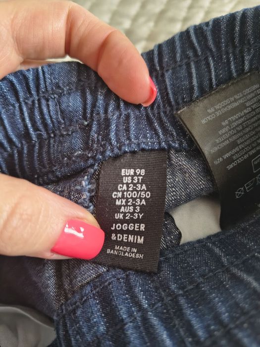 Dwie pary joggerów h&m r.98