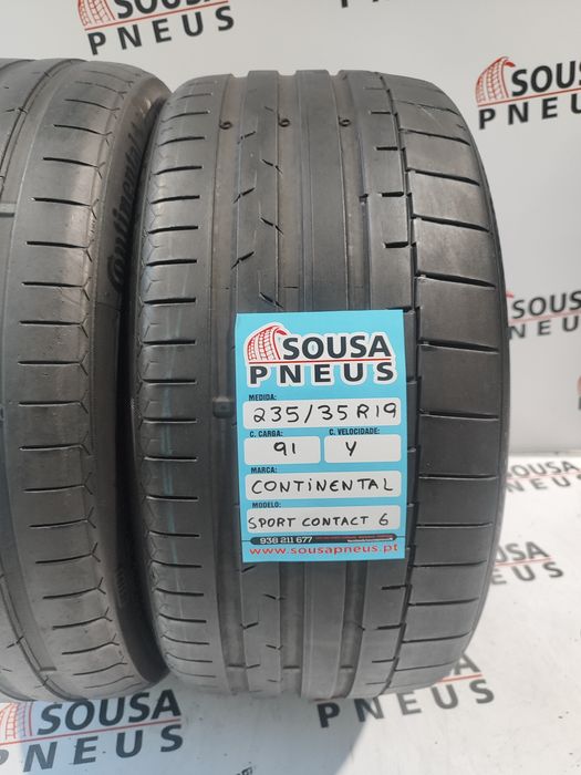 2 pneus semi novos 235-35R19 Continental - Oferta dos Portes