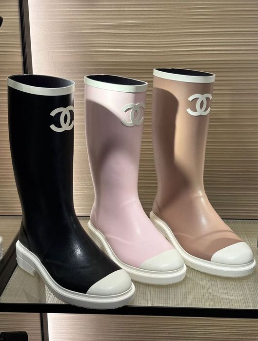 Kalosze chanel czarne