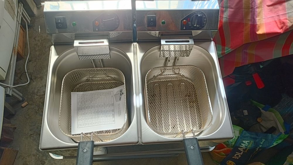 fritadeira dupla 7litros cada monofásica nunca usada