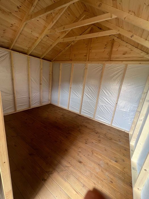 Domek letniskowy ogrodowy drewniany z tarasem "Orlando" 5x4