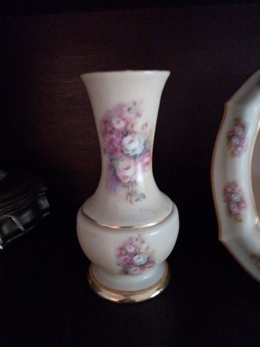 Conjunto moldura e jarra