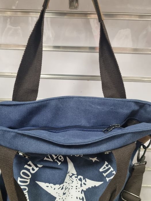 Granatowa torebka damska shopper