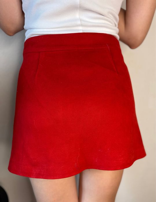 Замшева юбка zara