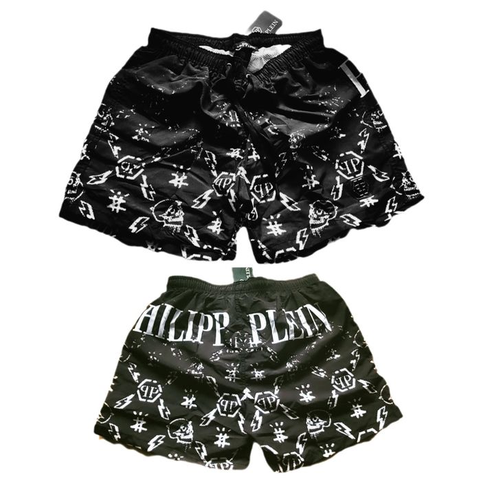 Spodenki Szorty Kąpielowe Philipp Plein z nadrukiem