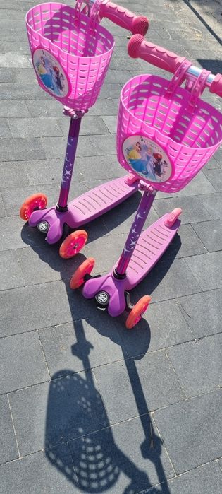 Hulajnoga trzykołowa koszyczek kółka led J. Mini micro