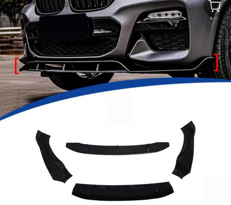 Сплиттер бампера BMW G01 X3 G02 X4 диффузор спойлер сплiтер губа Х3 Х4