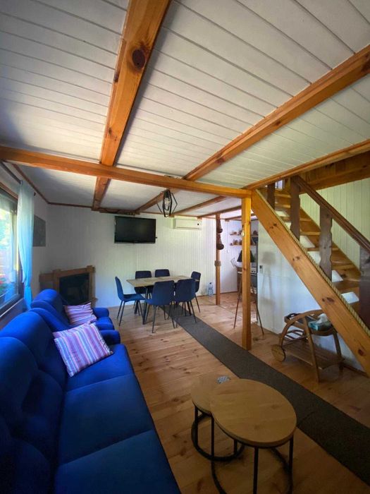 Domek nad jeziorem Łąkie sauna jacuzzi  prywatny pomost